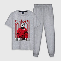 Пижама хлопковая мужская Slipknot Corey, цвет: меланж