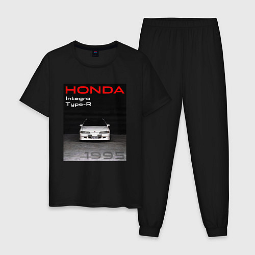 Мужская пижама Honda Integra Type-R обложка / Черный – фото 1