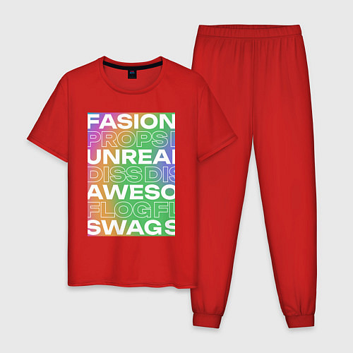 Мужская пижама Fasion-Style / Красный – фото 1