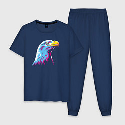 Пижама хлопковая мужская Орел WPAP, цвет: тёмно-синий