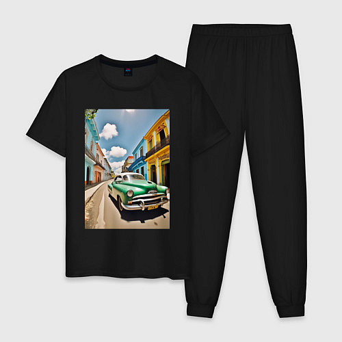 Мужская пижама Кубинская улица / Черный – фото 1
