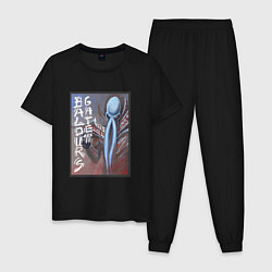 Пижама хлопковая мужская Baldurs Gate 3 Иллитид, цвет: черный