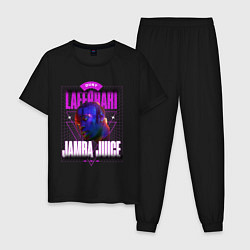 Пижама хлопковая мужская Jamba Juice, цвет: черный