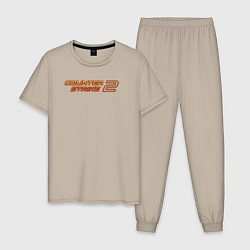 Мужская пижама Counter strike 2 orange logo