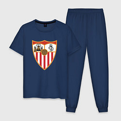 Пижама хлопковая мужская Sevilla, цвет: тёмно-синий