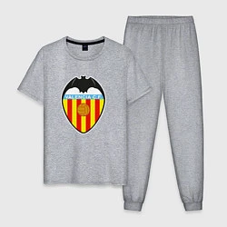 Пижама хлопковая мужская Valencia fc sport, цвет: меланж