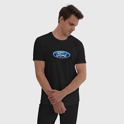 Мужская пижама Ford usa auto brend / Черный – фото 3