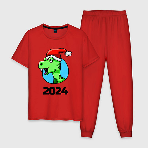 Мужская пижама Год дракона 2024 / Красный – фото 1