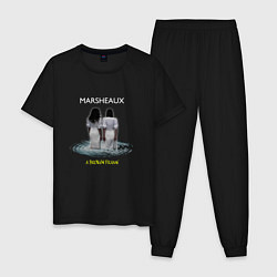 Пижама хлопковая мужская Marsheaux - A Broken Frame Depeche Mode Tribute, цвет: черный