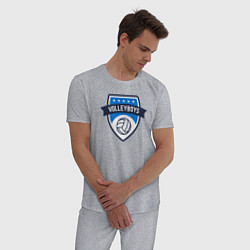 Пижама хлопковая мужская Volleyboys, цвет: меланж — фото 2