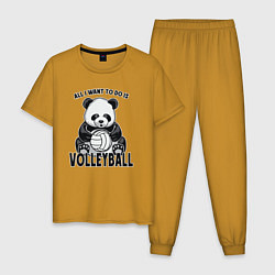 Мужская пижама Panda volleyball