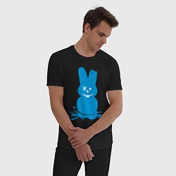 Пижама хлопковая мужская Blue bunny, цвет: черный — фото 2