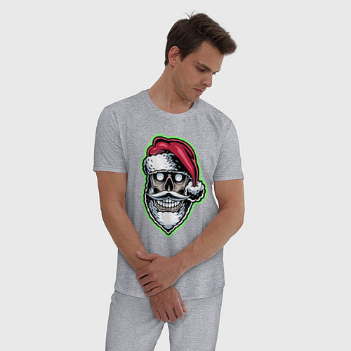 Мужская пижама Dead Santa / Меланж – фото 3