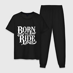 Мужская пижама Born to ride - рожденный ездить