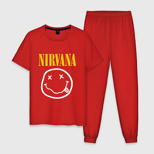 Мужская пижама Nirvana original / Красный – фото 1