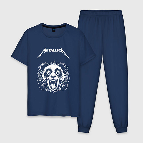 Мужская пижама Metallica rock panda / Тёмно-синий – фото 1