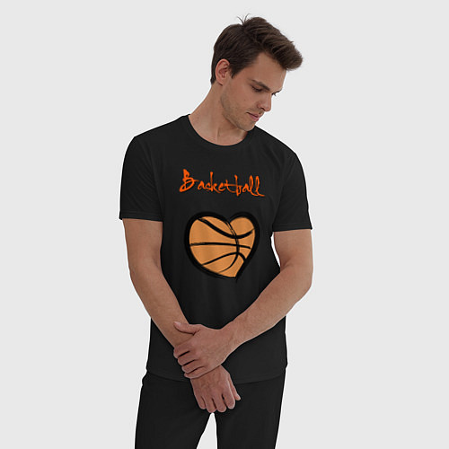 Мужская пижама Basket lover / Черный – фото 3