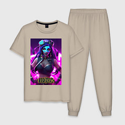 Пижама хлопковая мужская League of Legends Akali Kda, цвет: миндальный