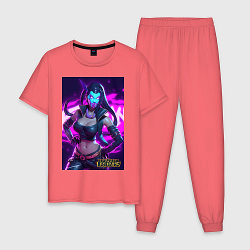 Мужская пижама League of Legends Akali Kda / Коралловый – фото 1