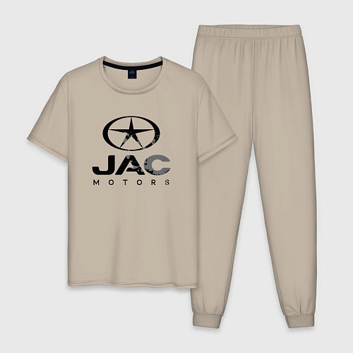 Мужская пижама Jac - logo / Миндальный – фото 1