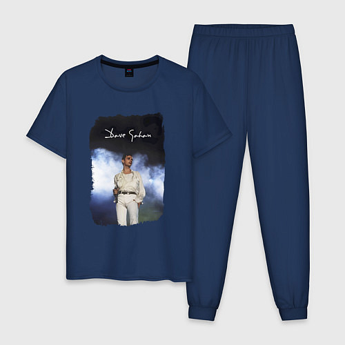 Мужская пижама Depeche Mode - Gahan oldschool / Тёмно-синий – фото 1