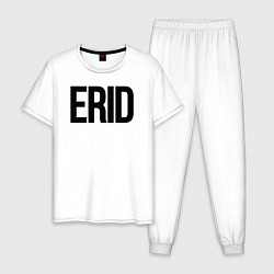 Пижама хлопковая мужская Токен для рекламы - ERID, цвет: белый
