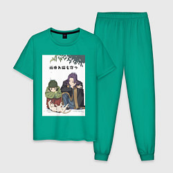 Пижама хлопковая мужская Монолог фармацевта Маомао Жэньши, цвет: зеленый