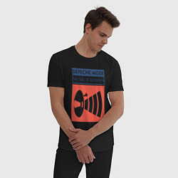 Пижама хлопковая мужская Depeche Mode - Music for the masses merch, цвет: черный — фото 2