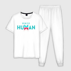 Мужская пижама Once human logo