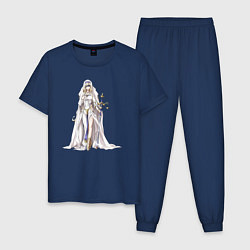 Пижама хлопковая мужская Дева Меча из Goblin Slayer, цвет: тёмно-синий