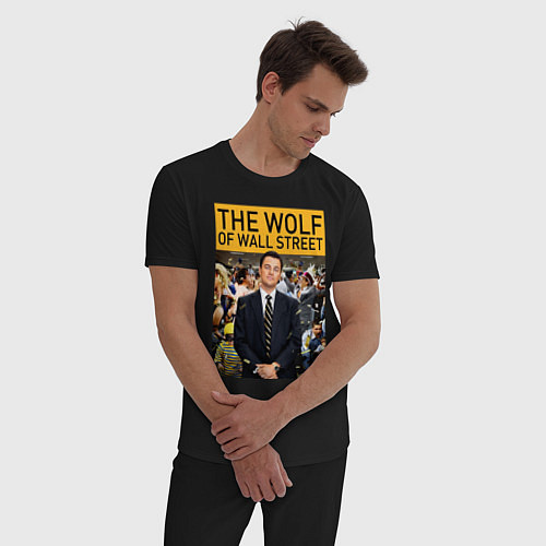 Мужская пижама The wolf of wall street - Leo / Черный – фото 3