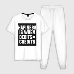 Мужская пижама Счастье когда дебет сходиться с кредитом