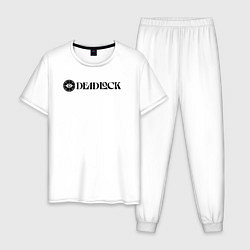 Мужская пижама Deadlock white logo