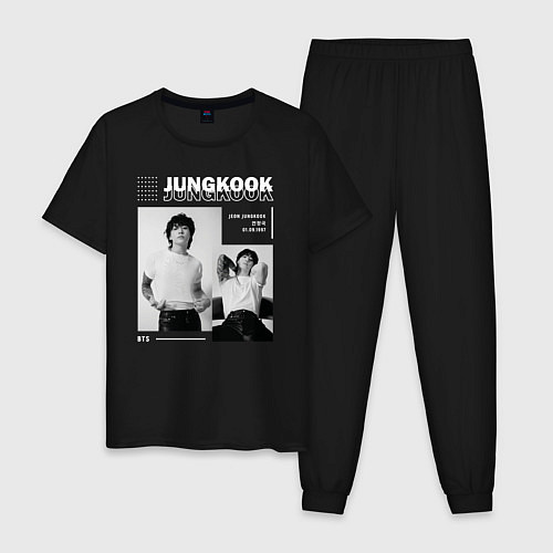 Мужская пижама Jungkook bts seven / Черный – фото 1