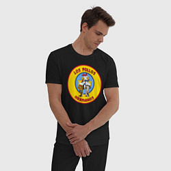 Пижама хлопковая мужская Los Pollos hermanos Breaking bad, цвет: черный — фото 2