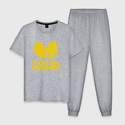 Пижама хлопковая мужская Wu-Tang для детей, цвет: меланж