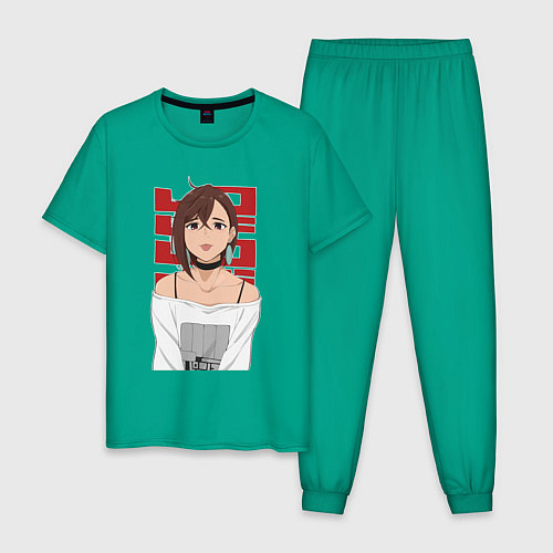 Мужская пижама Дандадан: Момо / Зеленый – фото 1