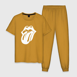 Мужская пижама Rolling Stones - white logo