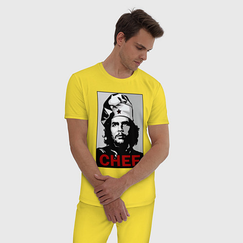 Мужская пижама Че Гевара - шеф повар / Желтый – фото 3
