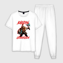 Пижама хлопковая мужская Bardin Goreksson - Warhammer Vermintide, цвет: белый