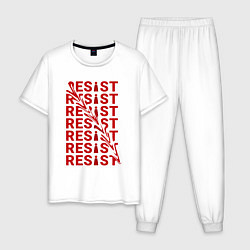 Пижама хлопковая мужская Resist - Рассказ служанки, цвет: белый