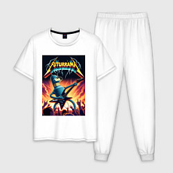 Мужская пижама Bender cool thrash rock guitarist - Futurama