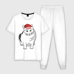 Мужская пижама Мемный кот Бендер - 2026