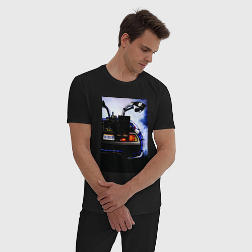 Мужская пижама Out a time / Черный – фото 3