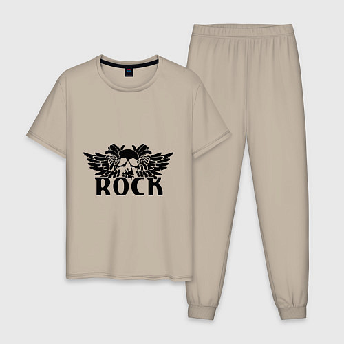 Мужская пижама Rock Bang / Миндальный – фото 1