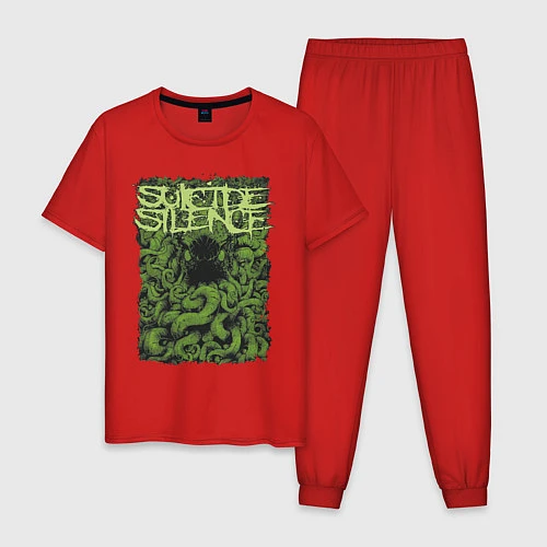 Мужская пижама Suicide Silence / Красный – фото 1