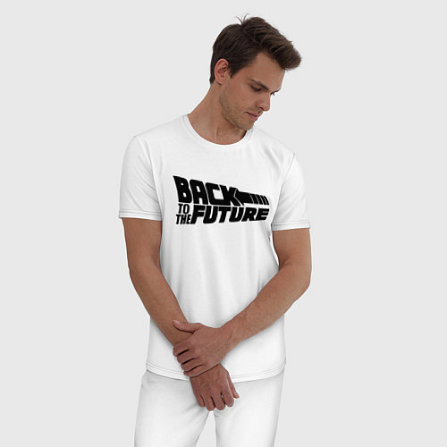 Мужская пижама Back to the future / Белый – фото 3