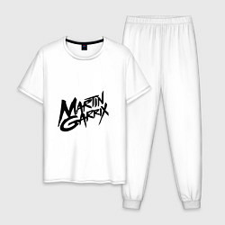 Пижама хлопковая мужская Martin Garrix, цвет: белый