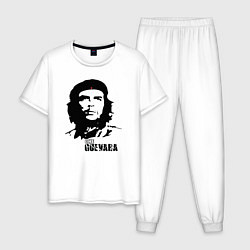 Пижама хлопковая мужская Эрнесто Че Гевара, цвет: белый