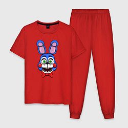 Пижама хлопковая мужская Toy Bonnie FNAF, цвет: красный